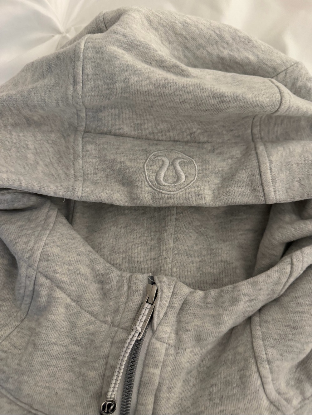 lululemon athletica Heather Gray Full-Zip Hooded Sweatshirt - Picture 2 of 3